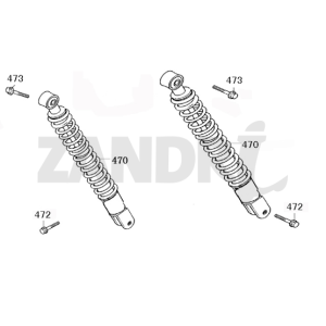 Shock absorbers Eagle-Wing Napoli brown
