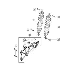 Rear shock absorber Kymco People S 300i