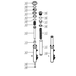 Front shock absorber Kymco People S 300i