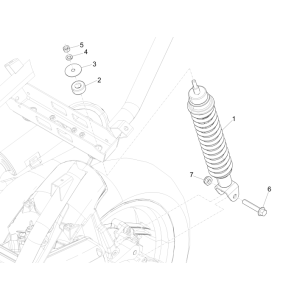 Shock absorbers Piaggio NRG Power DD 2007-2017