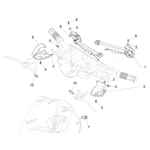 Vespa Eletrica 45KM/H E5 2021 (EMEA) diverters