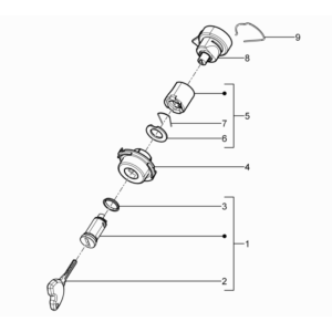 Piaggio Typhoon 50 2-stroke Euro 3 2011 ignition lock