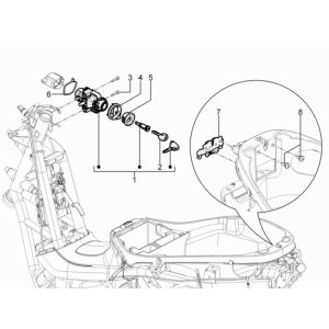 Piaggio MP3 300 HPE /300 HPE SPORT E5 ABS 2020-2022 locks (EMEA)
