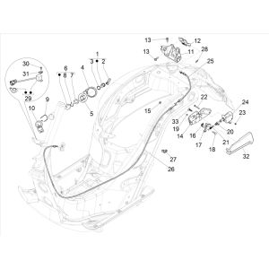 Vespa GTS 300 HPE 4T 4V IE ABS E4 2019 locks (EMEA)