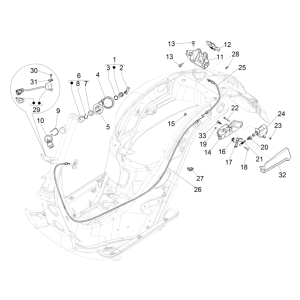 Vespa GTS 125 4T E5 ABS 2021 (EMEA) locks
