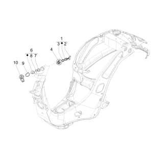 Ignition Lock Vespa Sprint 4-stroke 3-valve (euro5 injection IGET)