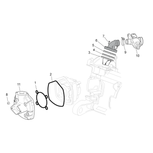Throttle valve Aprilia SR 50 H2O ie+carb 2004-2009