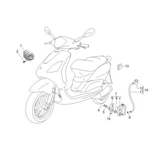 Electric parts Piaggio Fly 2-stroke