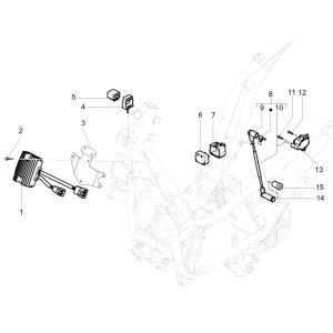Voltage Regulator - Electronic Control Units - HS Ignition Coil Piaggio Beverly 350 E3 Sport Touring 2013-2014