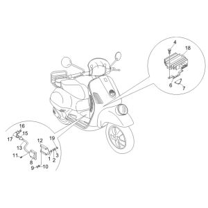 Voltage Regulator - Electronic Control Units - HS Ignition Coil Vespa GTV 250 4T 4V IE