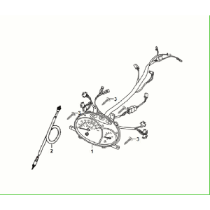 Speedometer - Cockpit Sym Fiddle All Euro 5
