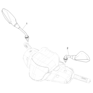 Mirrors Piaggio Medley 125 ABS E5 2021-2022 (EMEA)
