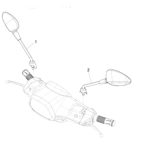 Vespa Sprint 150 3V IE ABS Euro 3 2015 Mirrors