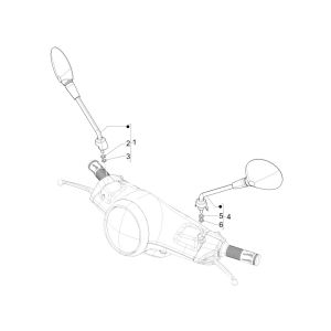 Vespa Elettrica mirrors 2018-2019