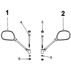 Mirrors Peugeot Kisbee euro4