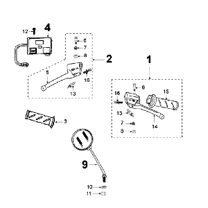 Mirrors Peugeot Ludix 10 Black