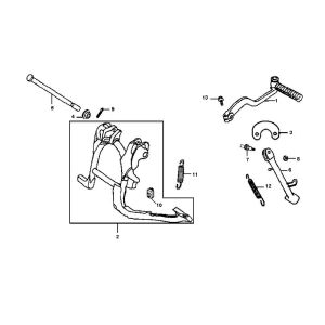 Standard Kickstart Pedal Sym Jet Euro-X 2-Stroke