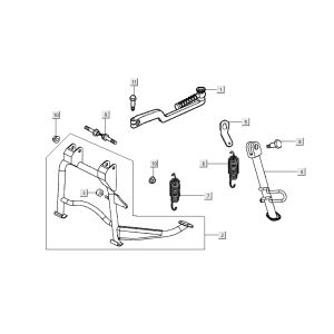 standard kick Kymco People S 4-stroke white