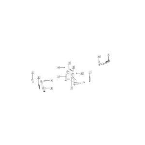 standard kick Kymco Super 8 4-stroke (2007-2009) Red black