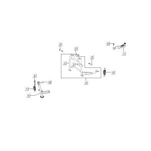 standard kickstarter Kymco Agility RS 4-stroke white 09