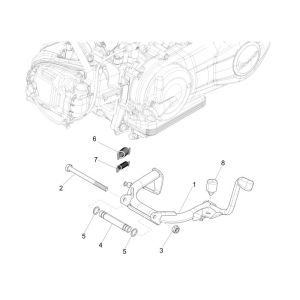 Center Stand Vespa Primavera 25km 4-stroke 2-valve