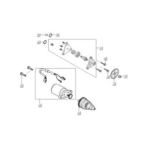 Starter parts - bendix Kymco Super 8 Street 4-stroke blue