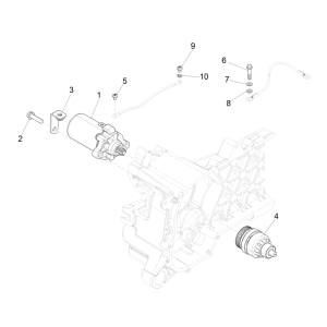 Bendix - Vespa Sprint 4-stroke 3-valve starter motor (euro5 injection IGET)