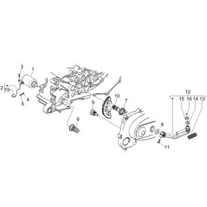 Starter- Kickstarter Piaggio Fly 2-stroke