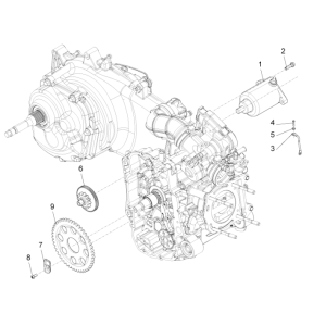 Starting - Electric starting inlet Piaggio Beverly 350 E3 Sport Touring 2013-2014