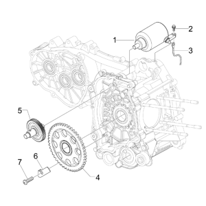 Starting - Electric start Piaggio Beverly 125 RST 4T 4V IE E3 2010-2015 (EMEA)