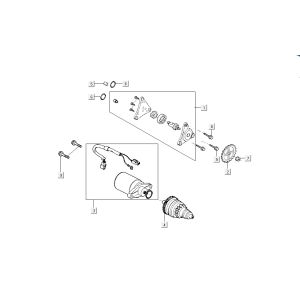 starter oil pump Kymco Super8 4-stroke from 2009 white