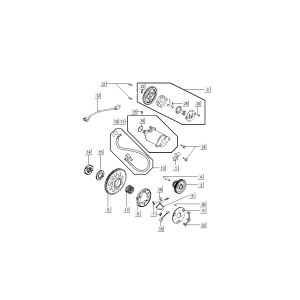Starter - Oil Pump Kymco New Sento 4-Stroke 50i Red