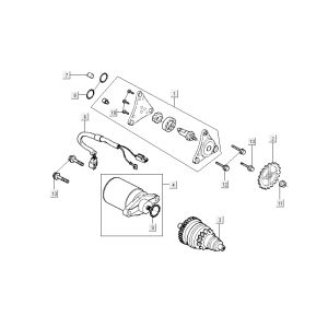 Starter - Bendix Kymco New Dink 4-stroke dark grey