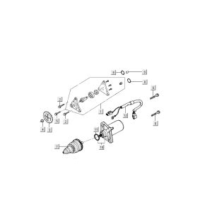 Starter motor - Oil pump Kymco Filly 4-stroke silver