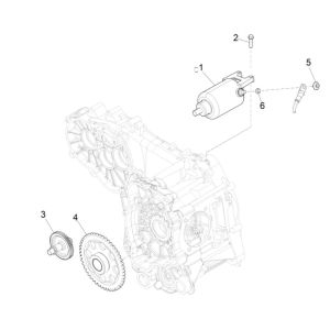 Startmotor Piaggio MP3 300 HPE / 300 HPE Sport ABS Euro 5 2020-2022