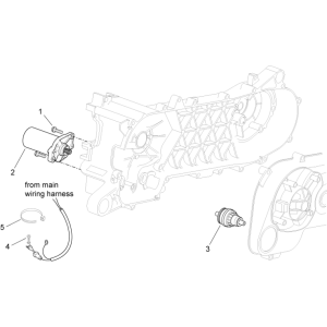 Starter motor Aprilia SR 50 H2O ie+carb 2004-2009