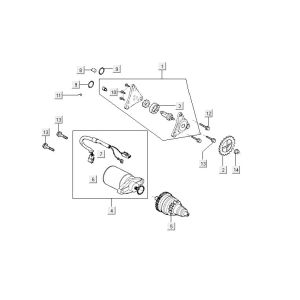 Starter Kymco Carry 4-stroke injection euro4 white