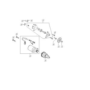 Starter Kymco Carry 4-stroke white