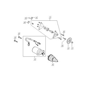 Starter Kymco Delivery 4-stroke black
