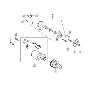 Starter Kymco Vitality 4t ac diamond-black