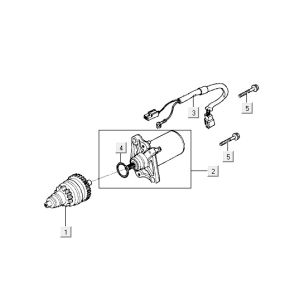 Starter motor Kymco Yup 2t ac classic green