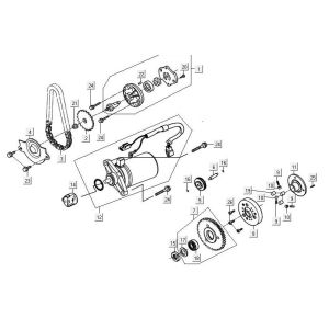 Starter Kymco Maxxer 90 Black