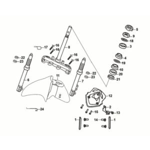 Handlebar STEM front cushion Sym Jet 14 50I E5