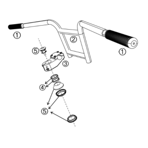 Handlebar system Yadea Trooper 01 Fat bike