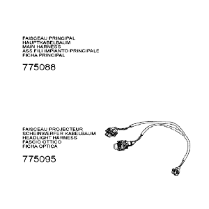 Plug Wiring Harness Peugeot Speedfight 3 AC Blue