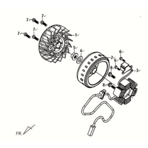 Star anchor/flywheel Sym Fiddle II 125S