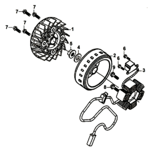 Star anchor/flywheel Sym Jet 14 125I E4