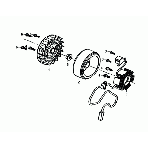 Star Anchor Flywheel Sym Mio 50I