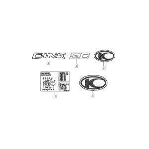 Sticker - Transfers Kymco New Dink 4-stroke dark grey