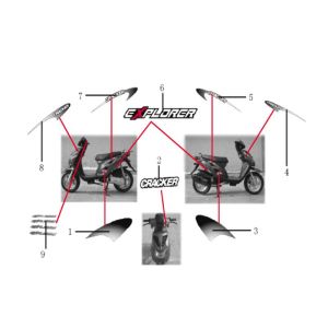 Stickers Generic Cracker blue 2010 2-stroke